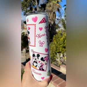 Mickey and Minnie Valentine 20oz tumbler
